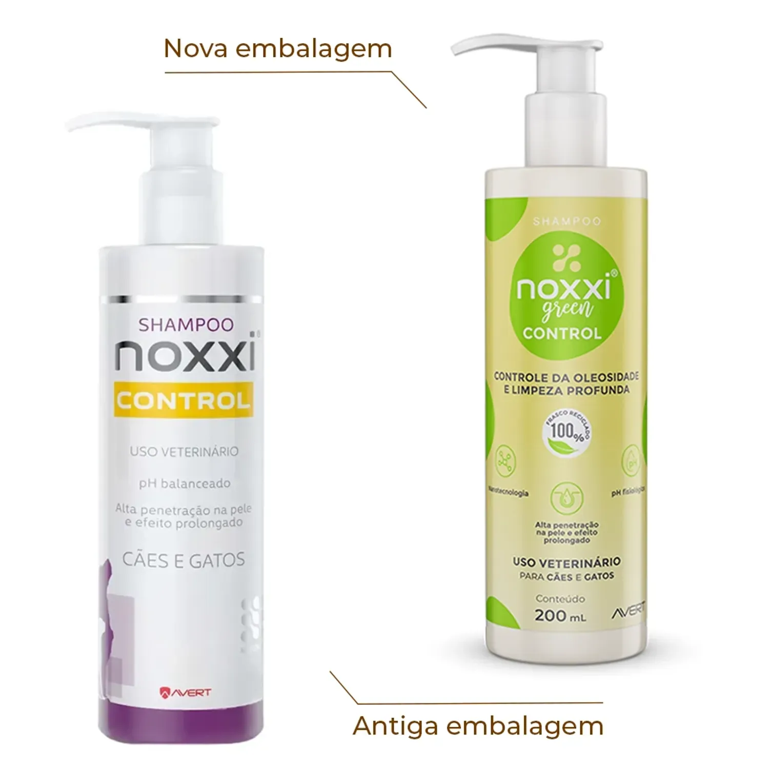 Shampoo Noxxi Control para Caes e Gatos DE_PARA